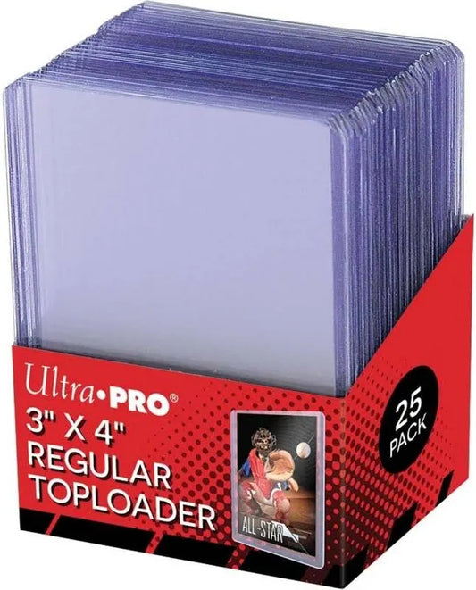 Toploaders transparents de 3" x 4" pour cartes de taille standard (25ct)